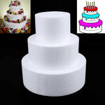 décoration mariage gâteau rond polystyrène fleurs sucre accessoires blanc neutre respectueux environnement