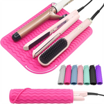 tapis coiffure silicone chauffant rose gris noir bleu vert clips moderne ondulé resistant travel