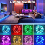 ruban led multicolore flexible synchronisé musique application décoration moderne chambre salon fêteRGBOptimal