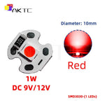 panneau led 1w 12v blanc rouge vert bleu 10mm alu smd3030 120deg moderne