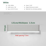 lampe murale led moderne rotation aluminium noir blanc or chambre salon minimaliste fixée mur