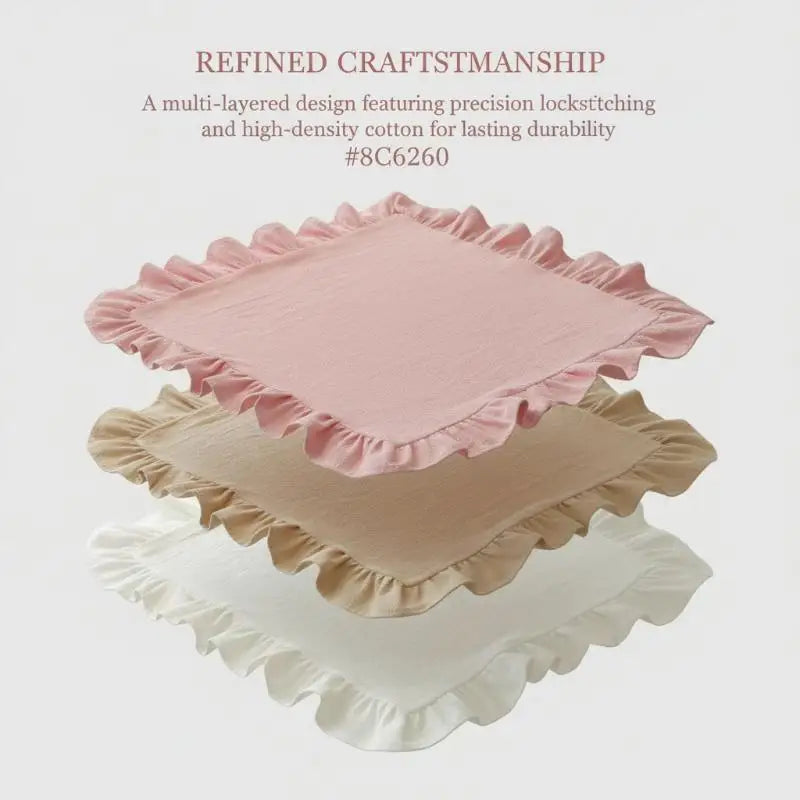 serviettes table classiques rayées rose clair serviettes table beige serviettes table blanches fronces antidérapantes
