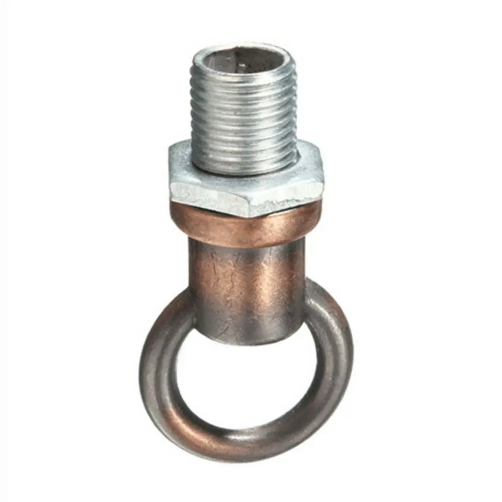 connecteur métallique argenté cuivre industriel vintage anneau fixe métal brillant opacité adaptable luminaire anneaux