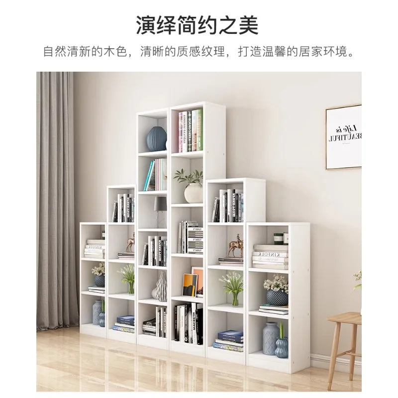 bibliothèque moderne bois multifonction porte unique simple rangement mur blanc noir