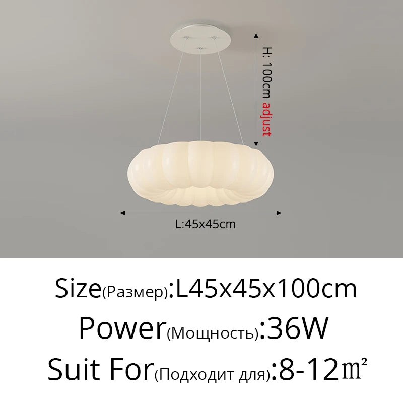 lampe led nuage nordique blanc moderne touch control
