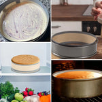 tapis cuisson silicone antiadhésif gris géométrique moderne poignée amovible gâteau pizza biscuits 22cm