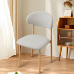 housse chaise coton polyester vert bleu rose moderne ligne diagonale taille