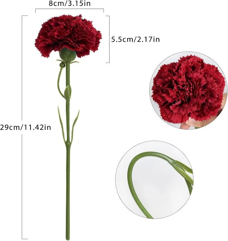 bouquet fleurs artificielles soie mariage anniversaire baby shower décoration intérieure vase transparent rose blanc