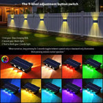 lampes murales solaires extérieures modernes couleurs chaudes ip65 led autoinstallation festiveextérieur