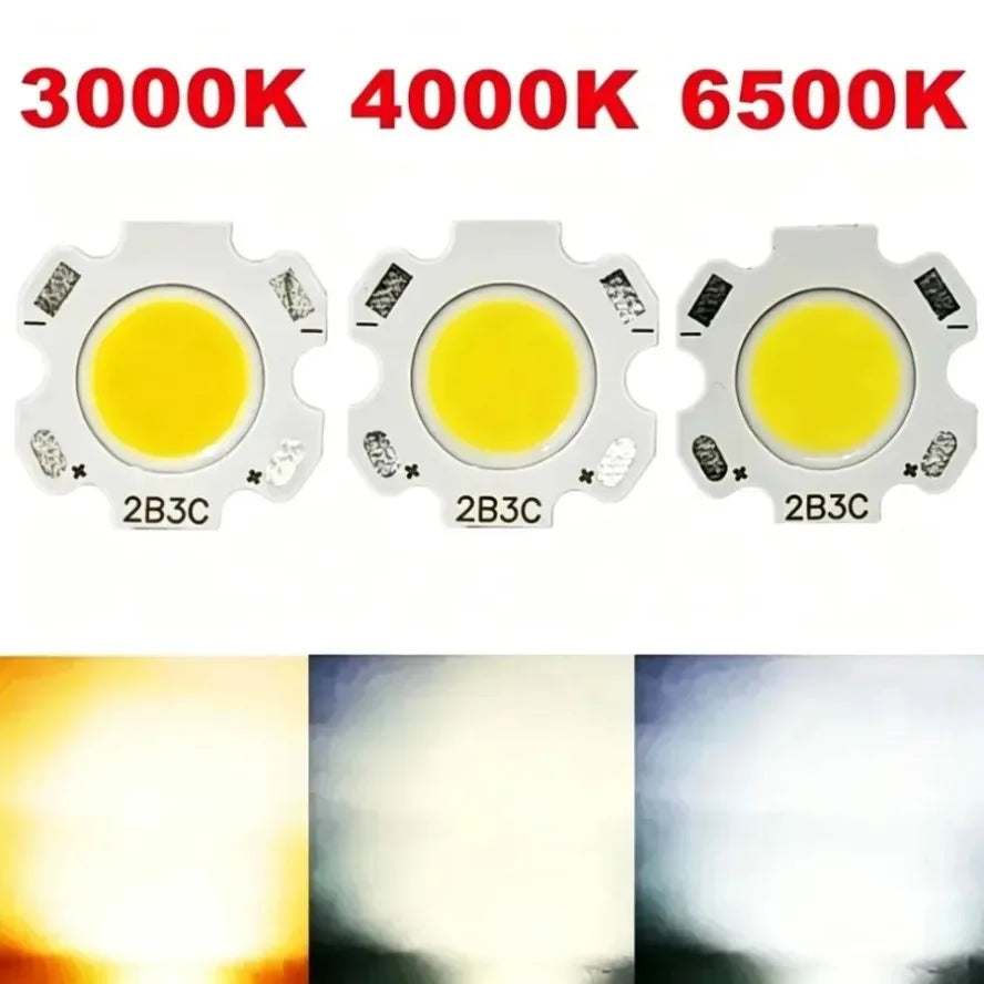 puce led cob haute puissance source lumineuse projecteur spot downlight blanc chaud naturel