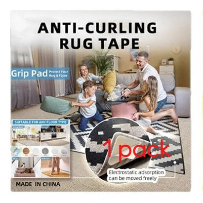 anti dérapants tapis motifs géométriques adhésifs réutiliables modernes différents beige gris