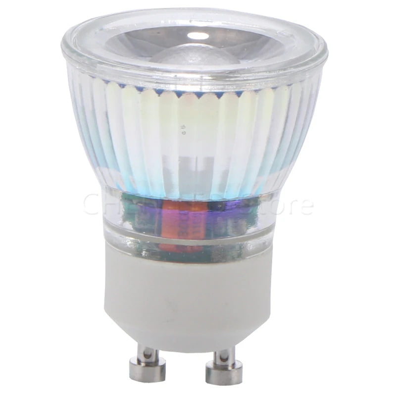 ampoule led blanc froid 5w gu10 mr11 220v 45deg rayées opaques