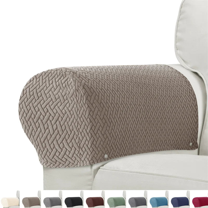housses canapé anti poussière motif géométrique vert modernes pièces fixées tissu polyestère machine lavable