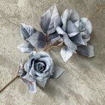 bouquet artificiel roses classique décoration maison table blanc beige noir gris pale rose