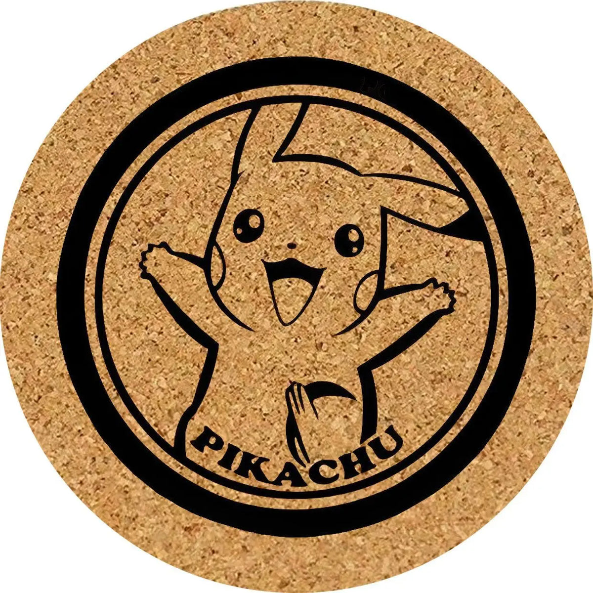 dessous verre pokémon Pikachu Squirtle Charmander Bulbasaur mignons accessoires anime graphiques liège unisexe