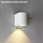 lampe murale led extérieure ip65 ciment moderne gris noir abat jour verre