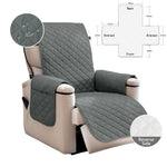 housses chaise gris beige quiltées boucles métalliques poche moderne lavable automne hiver