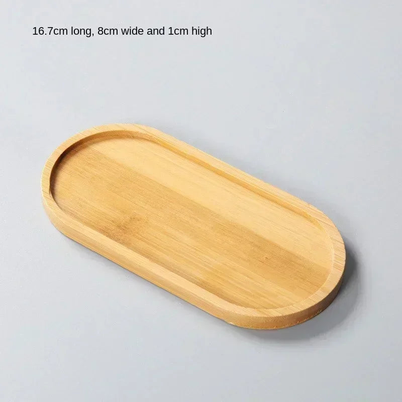 assiettes support plats bambou moderne minimaliste naturel bois clair grain bois respectueux environnement stockage