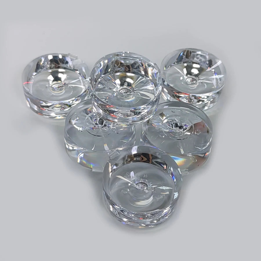 boutons transparents modernes lot 100 pièces led lisses opaques