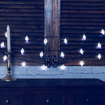 guirlande lumineuse halloween fantômes souriants led solar blanc clipsextérieur festive vacances