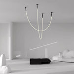 bases tube néon blanc led lisse moderne clips fixation câbles connexion accessoire lumineux minimaliste