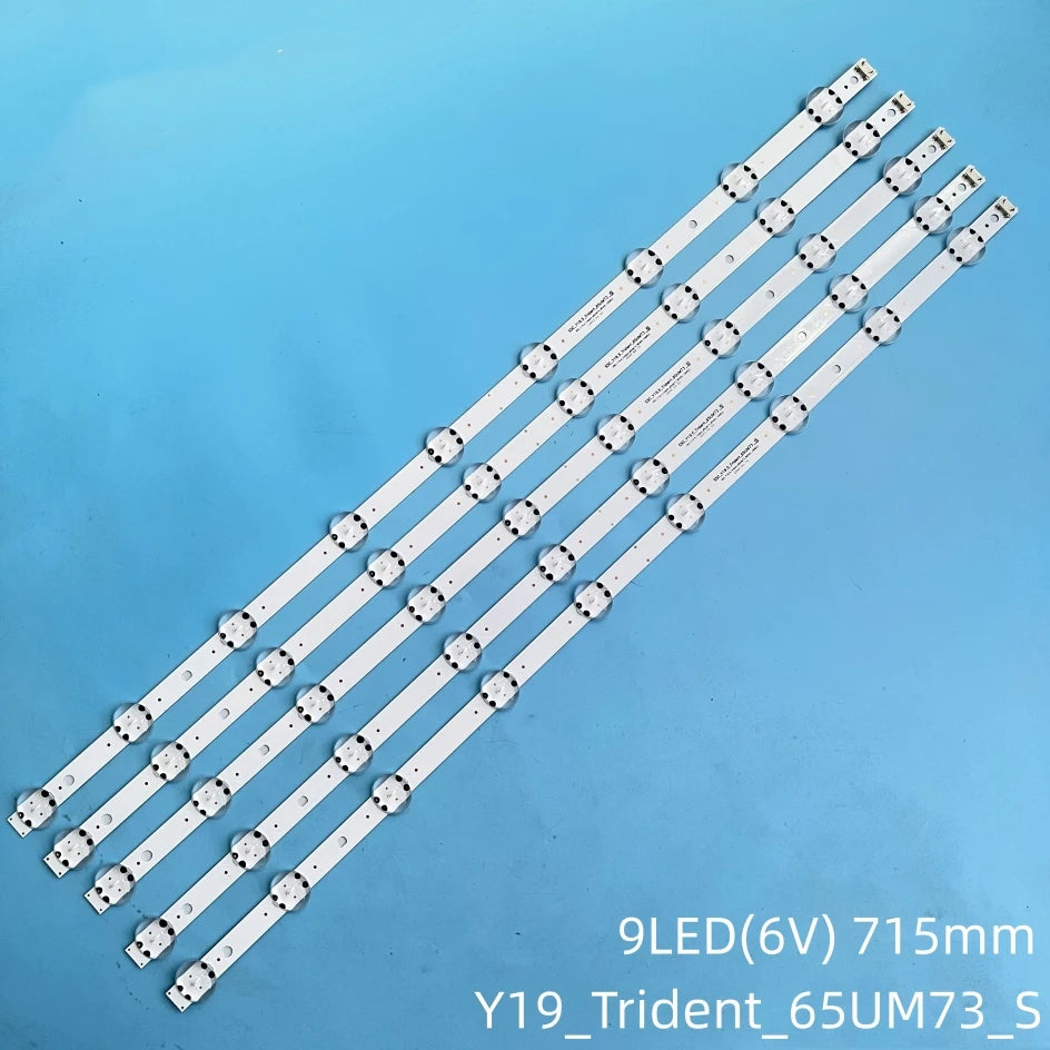 bandes led blanc moderne clips connecteurs 6v 715mm opaques lisses jiamen