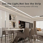 bande led profil aluminium 50cm flexible moderne adhésif opaque silver white