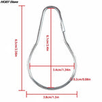 anneaux rideau argenté moderne acier inoxydable lisse opaques accessoire fenêtre porte rideau six point