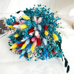 bouquet fleurs séchées multicolore boho décoration maison anniversaire baby shower