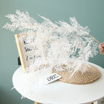 décoration naturelle branche artificielle rose blanche feuillage fin minimaliste opacité festive