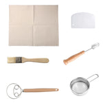 panier pain rustique bords osier coton beige clair couvercle artisanal bếp