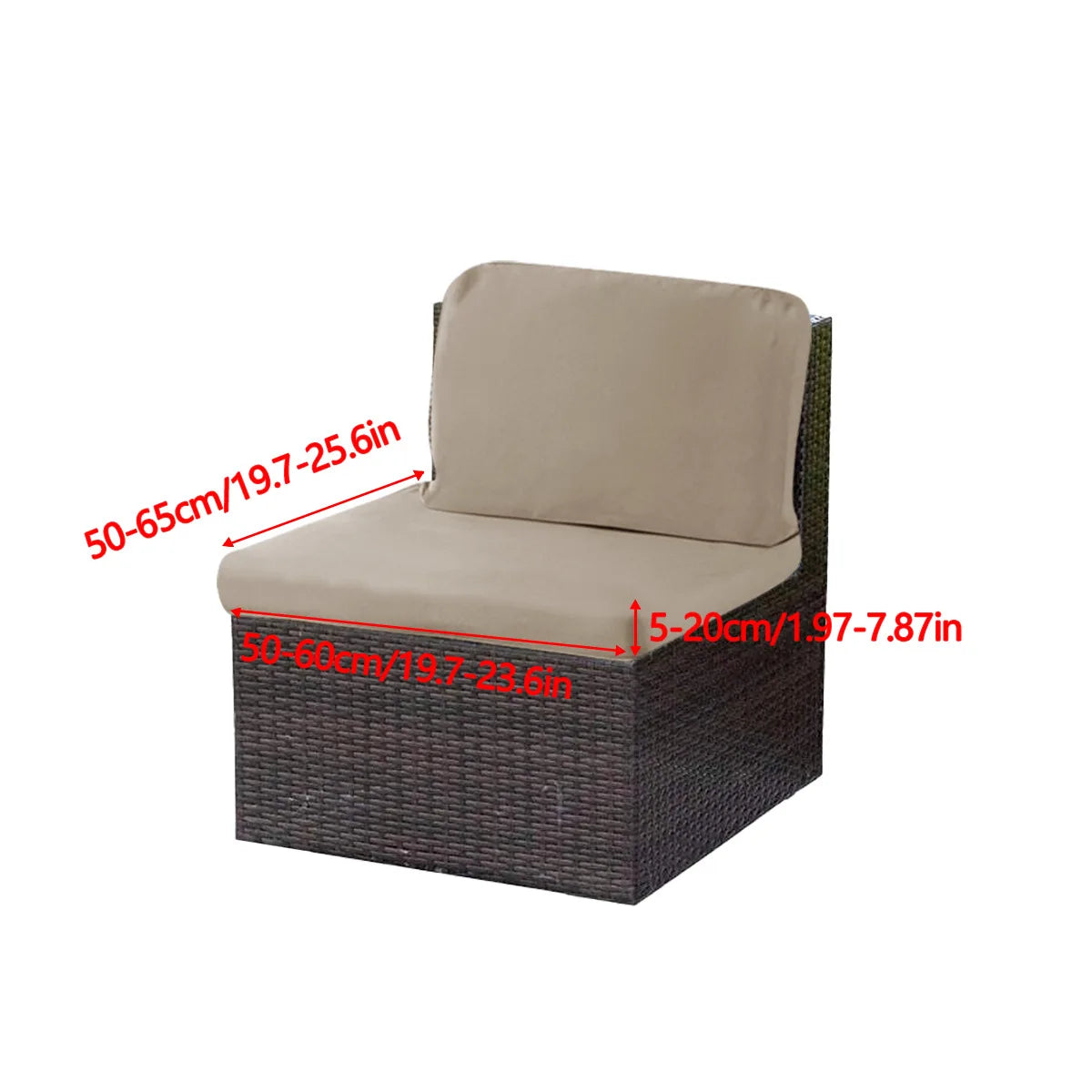 housse coussin canapé extérieur polyester solide moderne gris beige protège jardin soleil imperméable simple