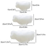 nuages blancs suspendus coton doux décoration mariage anniversaire diy led enfants romantique aérien