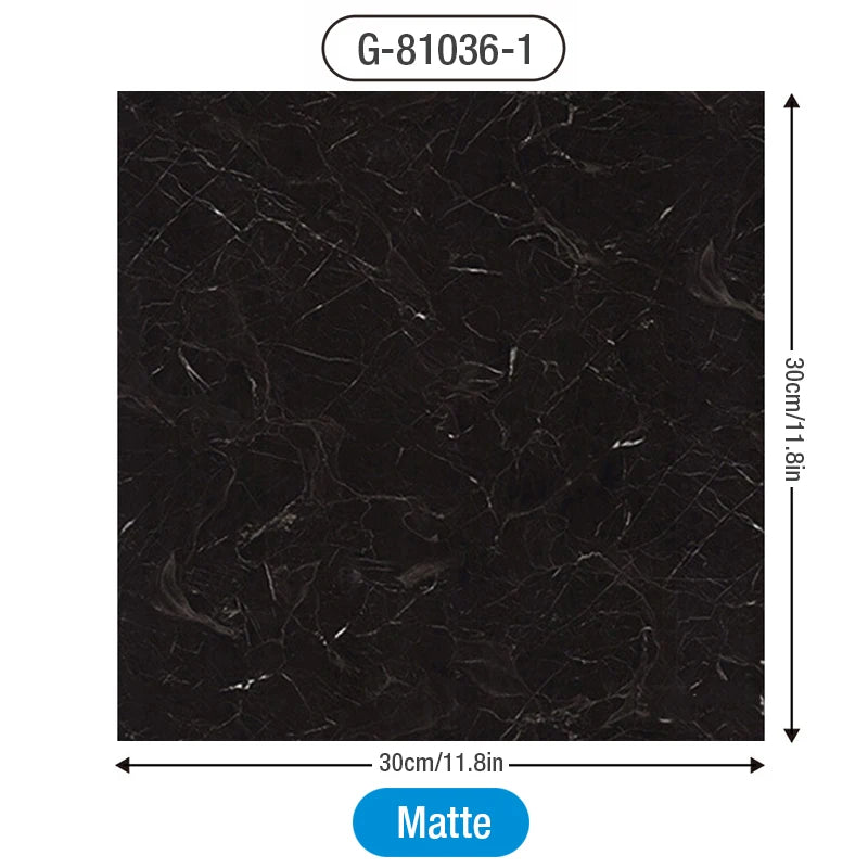 autocollants sol marbre blanc gris moderne adhésifs pvc 30x30cm pack 12 pièces