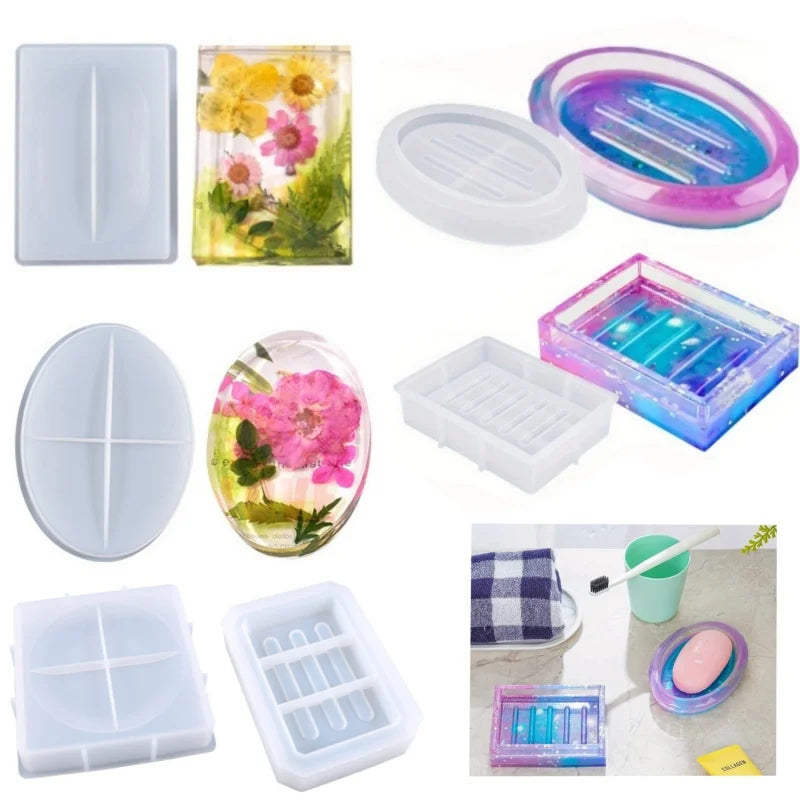 moules savon silicone motifs floraux transparents moderne minimaliste