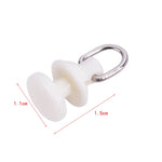 clips fixation blancs modernes anneaux métalliques accessoires rideaux pratiques plastique