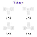 connecteur forme ruban led blanc pin 10 12mm ws2812 rgb
