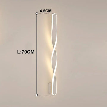 lampe murale moderne blanc ondulé fixée 220V LED 20+luminaires chambre salon