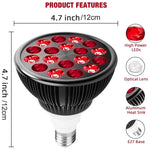 lampe led rouge noir raffermissement peau rajeunissement points lumineux moderne
