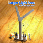 lampe led rechargeable usb horloge affichage numérique blanc moderne 180deg rotation pliable