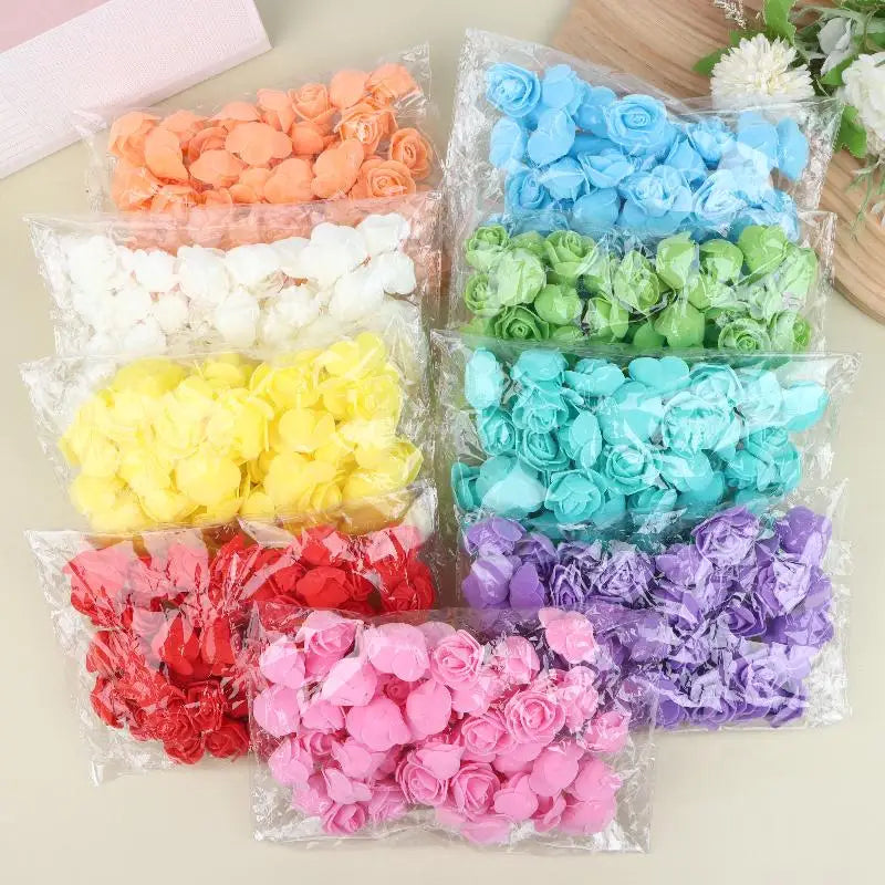 décoration intérieure artificielle roses multicolores maison événements DIY