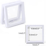 boîte présentation bijoux noir blanc contemporaine mat clips grille tailles différentes