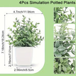 plantes artificielles feuilles vertes pot moderne décoration extérieure ornement dense foliage