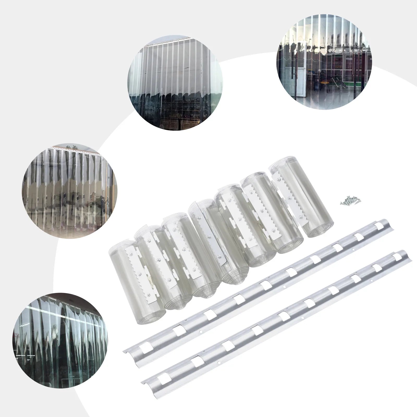 Détail des bandes PVC souples et durables