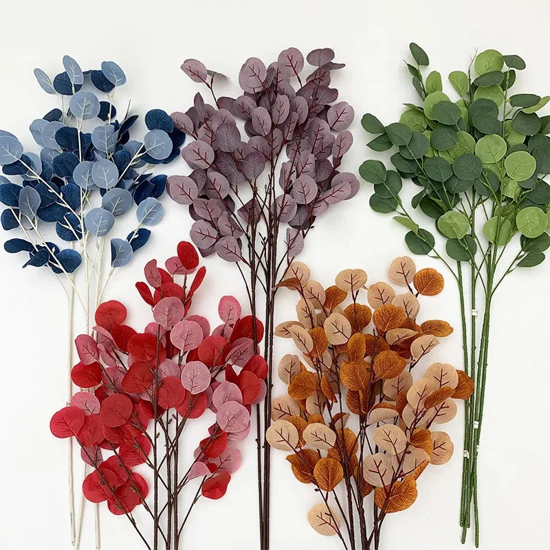décoration maison branche feuilles artificielles couleurs variées extérieur intérieur festive