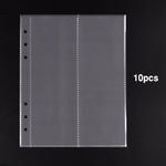 album scrapbooking pochettes transparentes anneaux métalliques rangement diy estampage modernes cartes imprimées plastique lisse