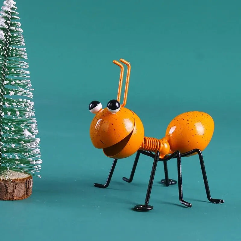 décoration murale métal fourmis animaux orange vert rouge bleu artistique ludiqueintérieur maison chambre salon