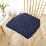coussin siège forme amovible lavable mousse mémoire forme coton épais moderne bleu clair jaune