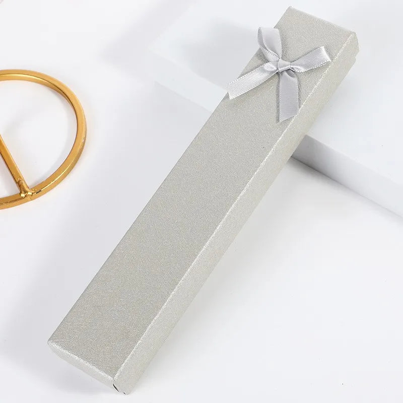 boîtes bijoux carton 10 pièces rayures horizontales ruban classique occasions fêtes anniversaires