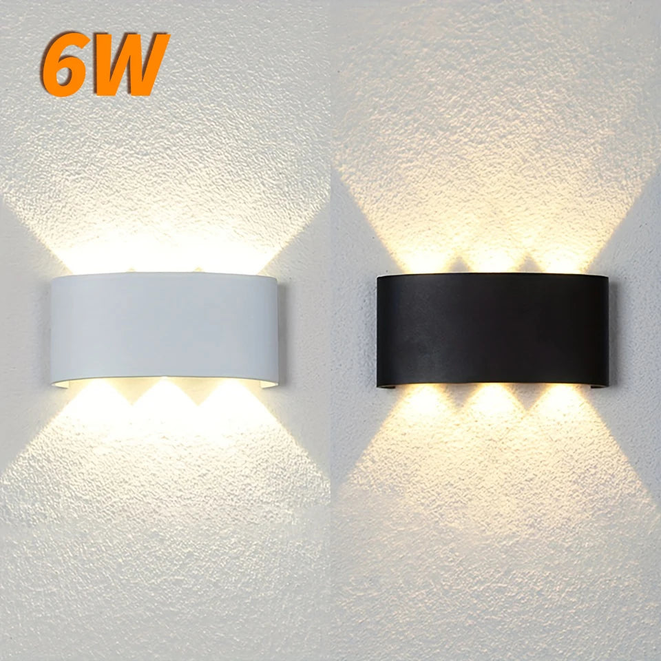 applique murale led moderne noir blanc 6w 2492000lm cuisine chambre salon entréeétude